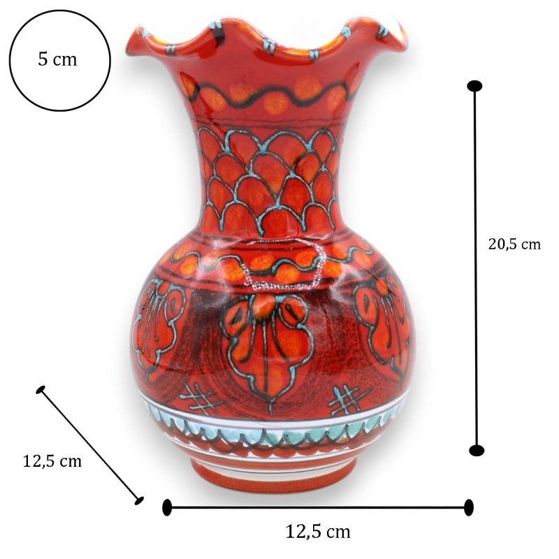 Geschwungene Vase, feine...