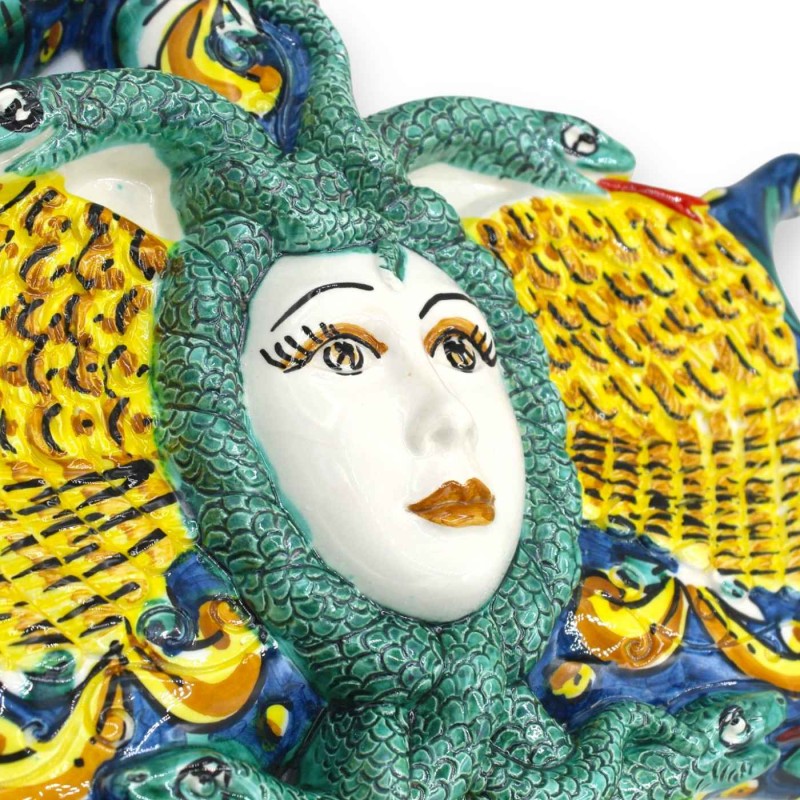 Trinacria aus Caltagirone-Keramik,...
