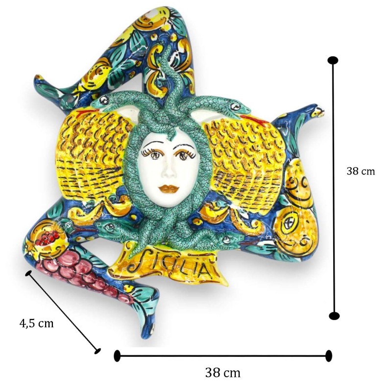 Trinacria en céramique de...