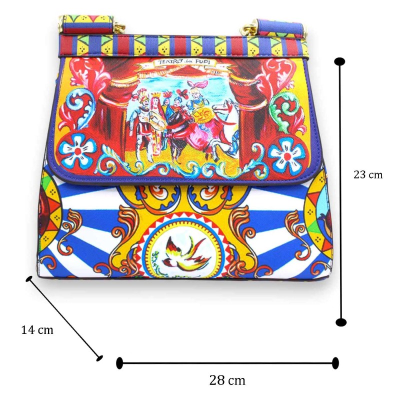 Sac bandoulière avec anse, dimensions...