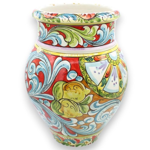 Wazon Giara, ceramika Caltagirone, ok. 40 x 28 cm....