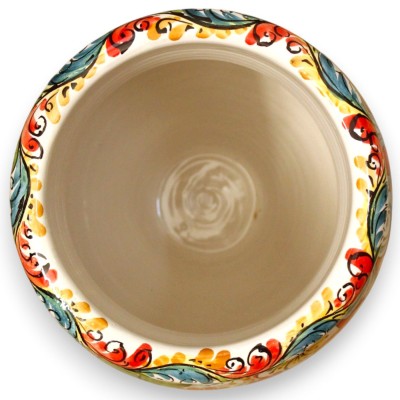 Giara vaas, Caltagirone keramiek, ca. 40 x 28 cm. Veelkleurig en rijk gedecoreerd.