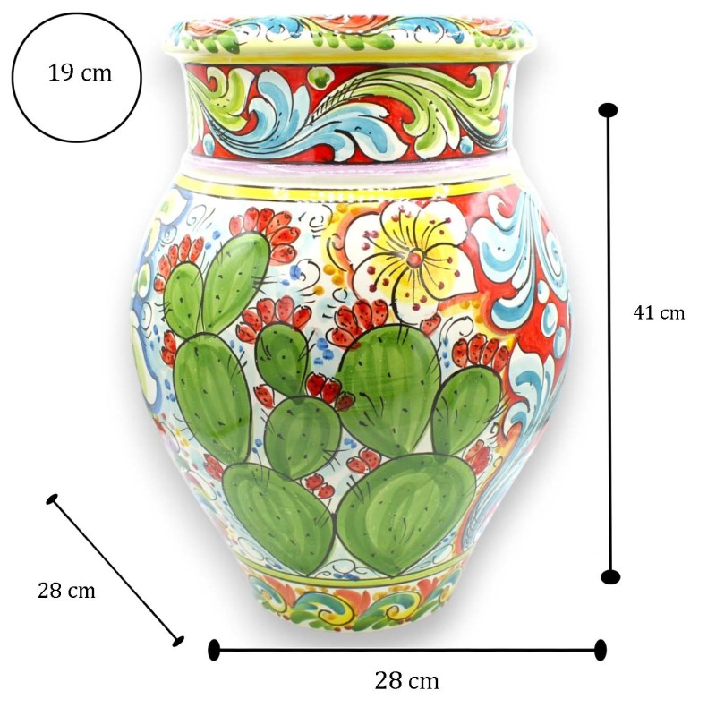Giara-Vase, Caltagirone-Keramik, ca....