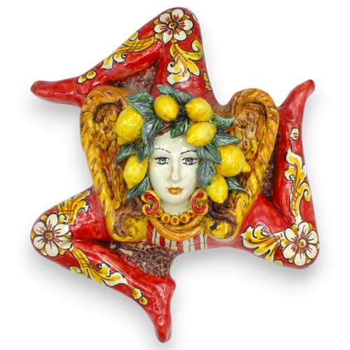 Trinacria de cerâmica de Caltagirone, aproximadamente 32...