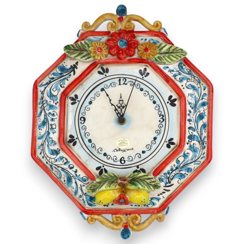 Caltagirone keramikklocka, ca 36 x 28...