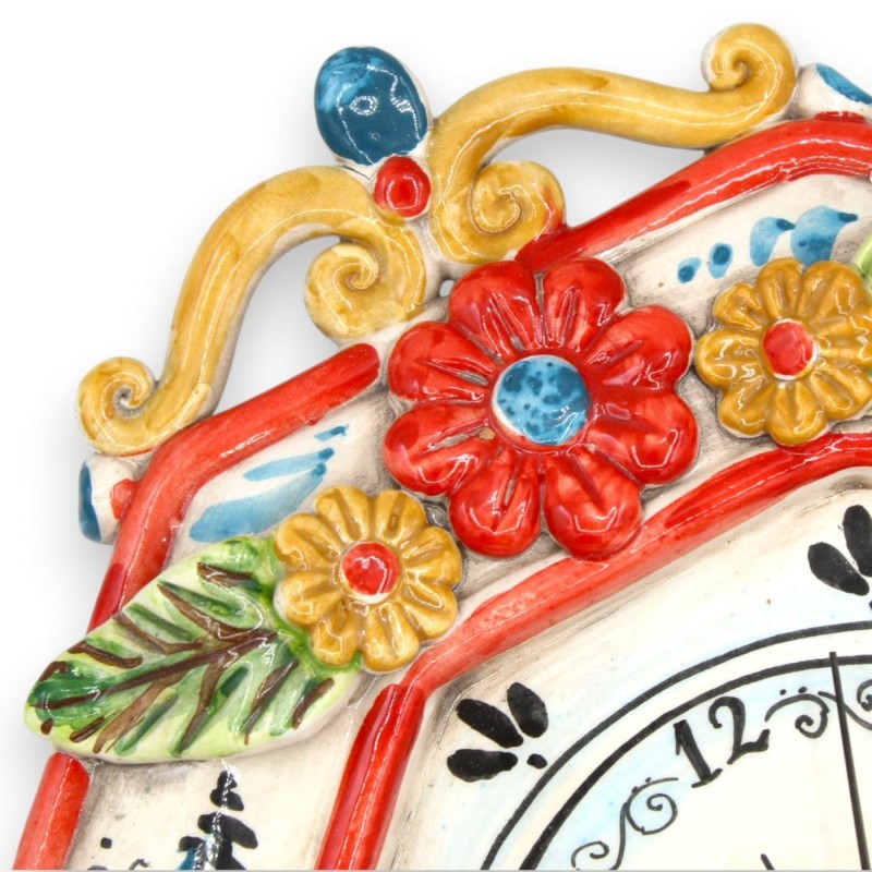Caltagirone ceramic clock, approx. 36...