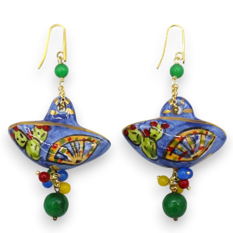 Sicilian basket earrings, Caltagirone...