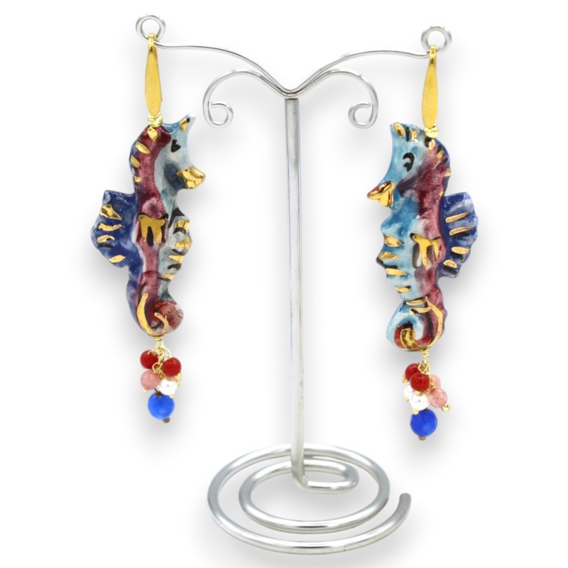 Boucles d'oreilles hippocampe,...