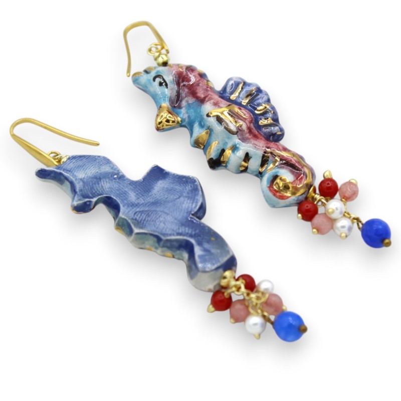 Sjöhästörhängen, Caltagirone keramik,...