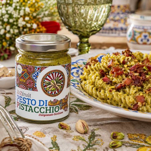 Pesto de pistacho siciliano, 60% pistacho - 90 g 2