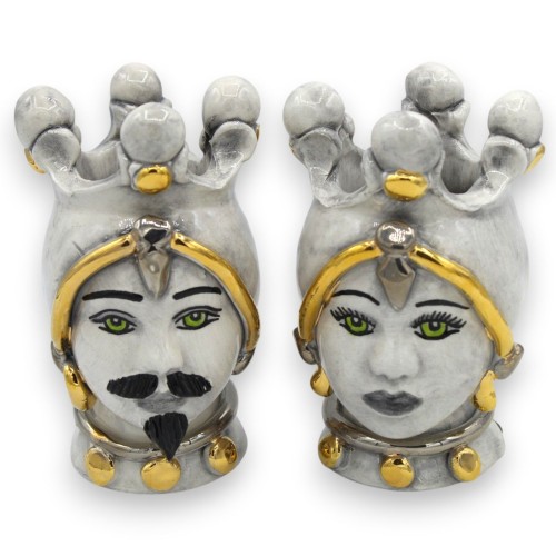 Tête de Maure de Caltagirone, environ 12 cm de haut...