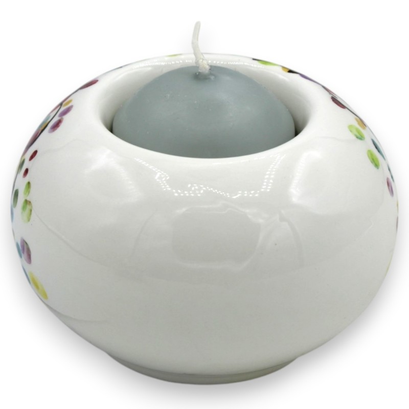 Castiçal para vela tealight, cerâmica...