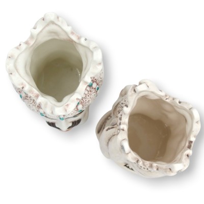 Teste di moro Siciliane Emiri (coppia) h 13 / 14 cm ca. ceramica Caltagirone MD36