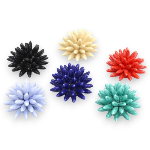 Sea urchin, free-standing, in fine ceramic, Ø 7 x h 5 cm...