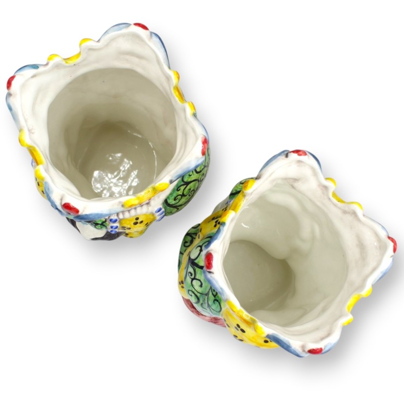 Têtes mauresques siciliennes (paire),...