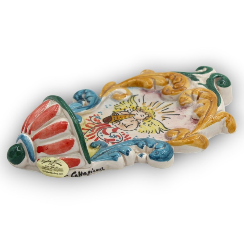 Acquasantiera in ceramica...