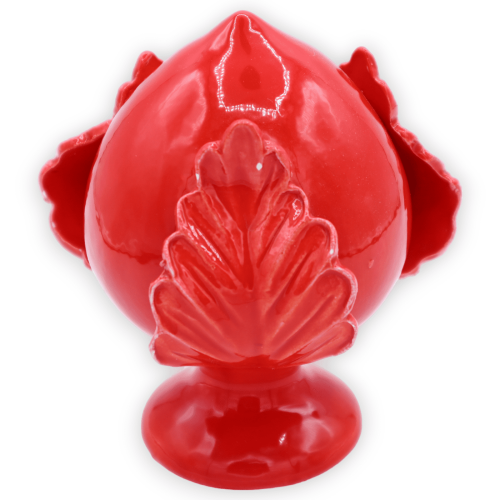 Pumo in pregiata ceramica, color Rosso, con 4 opzioni dimensione - (1Unità) -  2