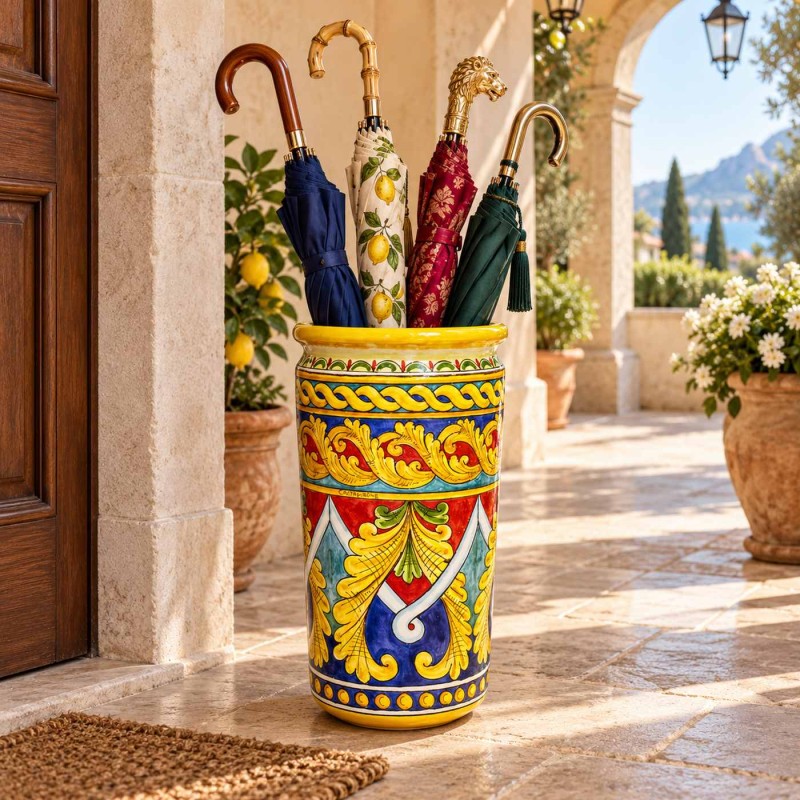 Portaombrelli Cilindrico, ceramica di...