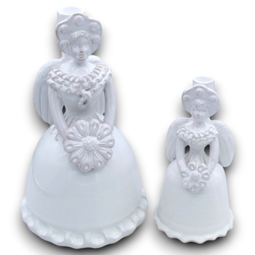 Matrangela candle holder, fine Sicilian ceramic, two size...