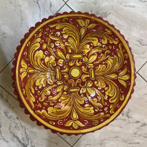 Différents motifs Repose-cuillère en céramique de Caltagirone sicilia bedda Produit authentique peint à la main Ramo citrons 