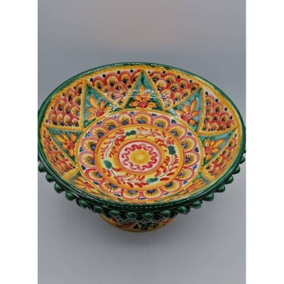 Centerpiece Pigna stand in Caltagirone ceramic - diameter about 28 cm - 