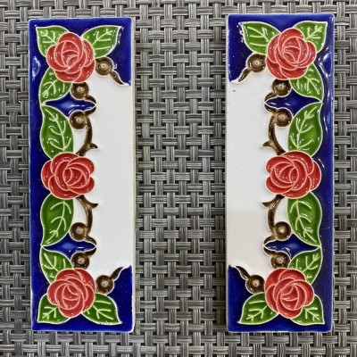 House Letters and Numbers in Fine Sicilian Ceramics Decorated by Hand - 