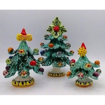 Na Boże Narodzenie z dekorowanymi piłkami ceramicznymi Caltagirone – 3 wymiary modelu FL Green - 