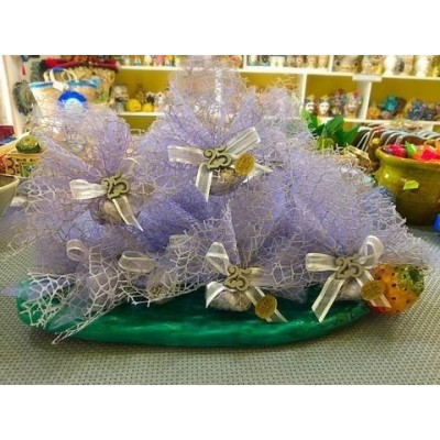 Saccoccino confetti per NOZZE D'ARGENTO - 