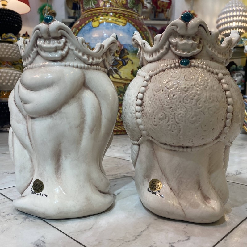 Pair of Caltagirone: - 