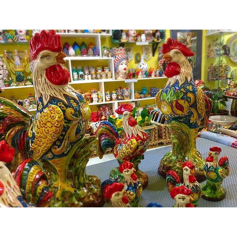 Handmålade Caltagirone Fine Ceramic Galli - 3 storlekar tillgängliga - 