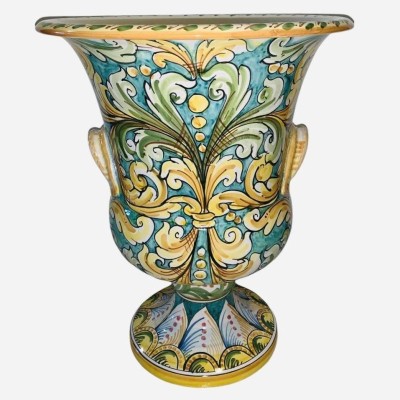 Vaso Villa in ceramica di Caltagirone- altezza 50 cm - 