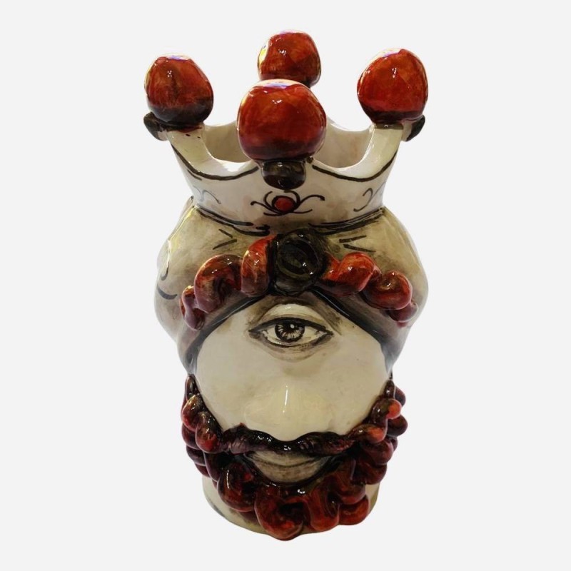 Mythologische Figuren: Polyphem – Caltagirone-Keramik, Höhe 20 cm - 