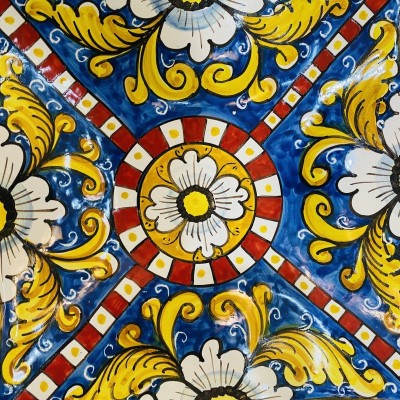 Emptyque Sicilian ceramic dekoracyjny karta dekoracji ceramiki – cm 25x25 h4 - 