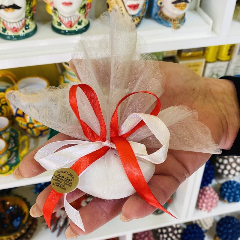 Saccoccino em Fairy Veil com 5 Maxtris Confetti - cor das fitas a sua escolha - 