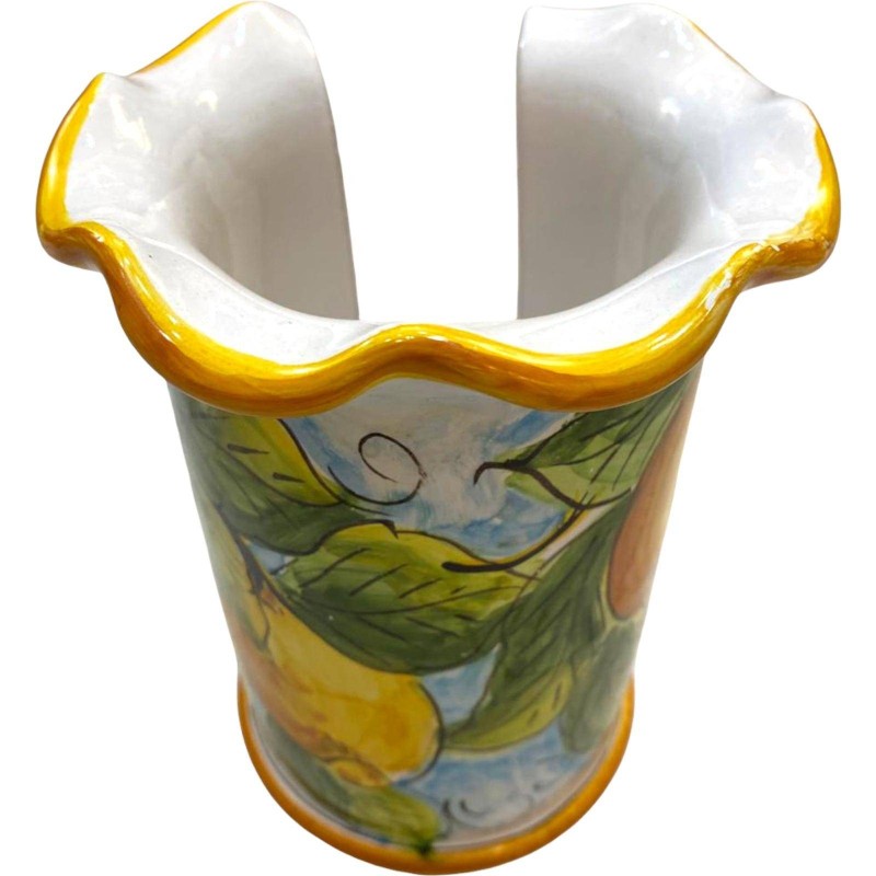Sicilian keramische glashouder met Limoni decoratie - 