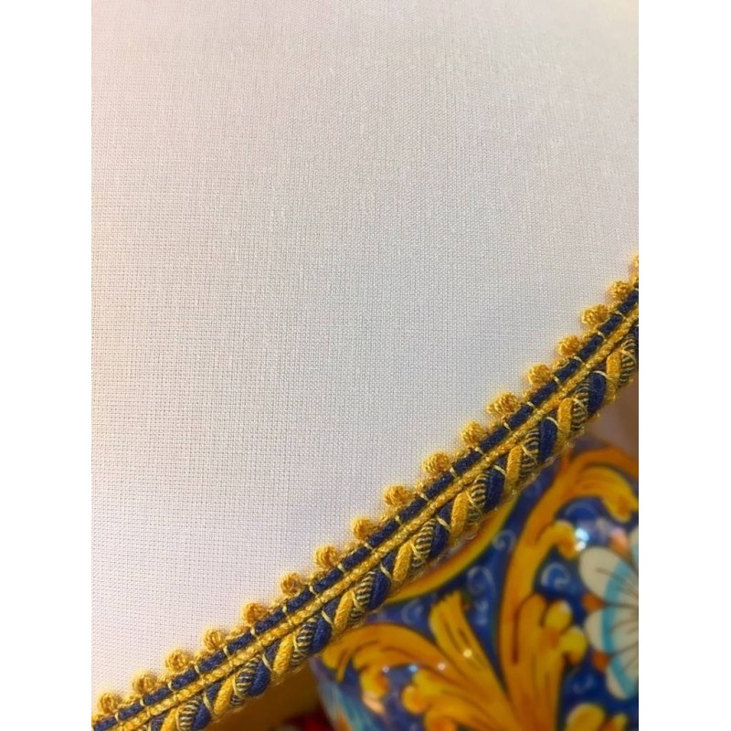 Keramieken lamp Caltagirone, h ca. 55 cm. Barokke decoratie en bloemen - 