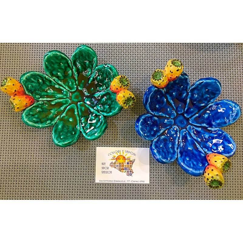 Pocket emptier doily or candy holder - Prickly pear shovels - 