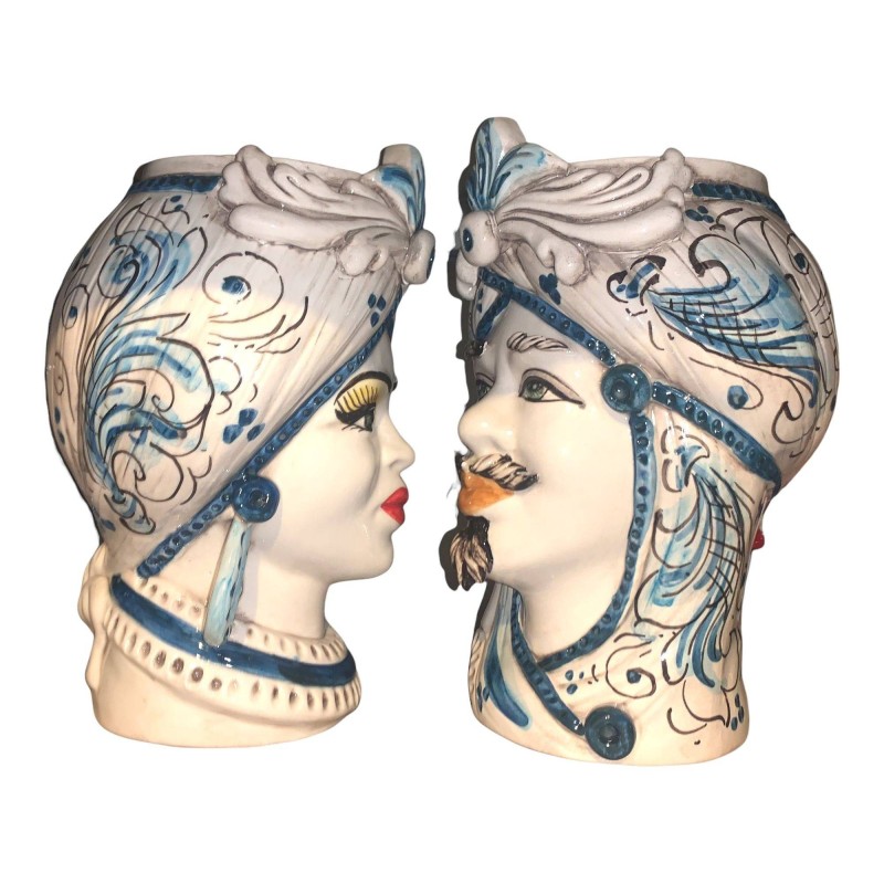 Caltagirone-Mohrenkopf, Höhe ca. 28 cm - 