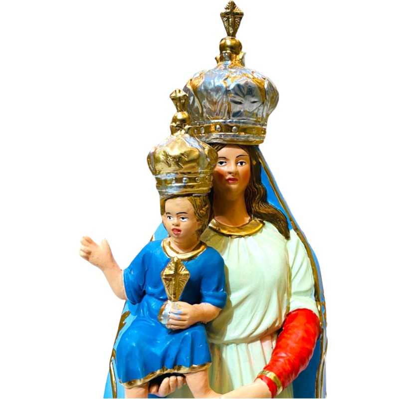 Madonna MARIA SS. DELLE GRAZIE - in ceramica siciliana realizzata a mano - altezza circa 40cm - 